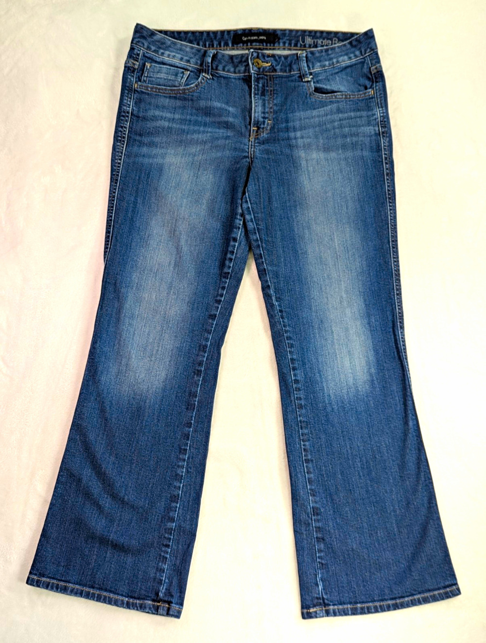 Calvin Klein Jeans Ultimate Bootcut Women's 12x30 Mid Rise Medium Wash Stretch
